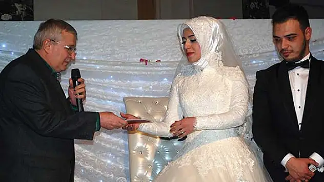 Genç çiftin  mutlu günü