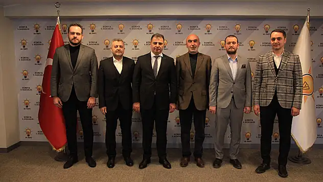 Genç iş insanlarından AK Parti Konya İl Başkan Angı'ya ziyaret
