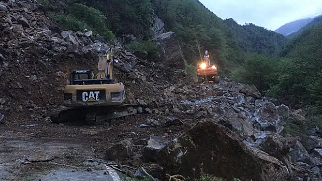 Giresun'da heyelan