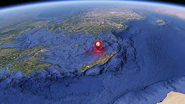 Girit Adası açıklarında 6,2 büyüklüğünde deprem