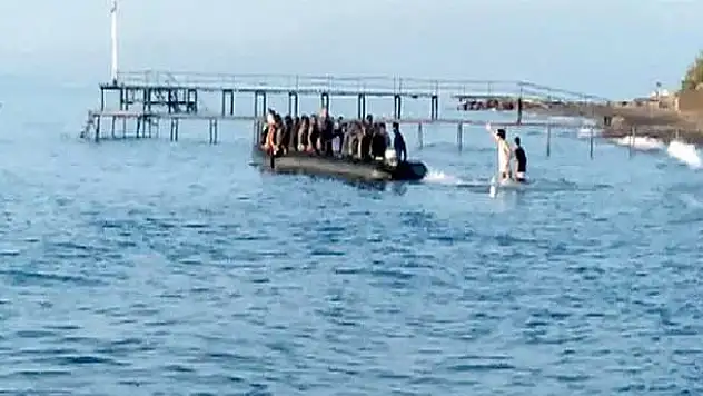 Göçmen kaçakçılığı böyle görüntülendi