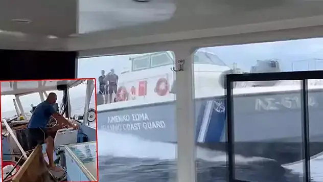Gökçeada açıklarında Yunan botu Türk teknesine saldırdı!
