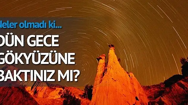Gökyüzünde muhteşem manzara