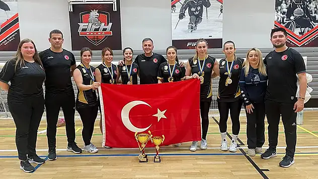 Golbol Kadın Milli Takımı İsveç'te şampiyon oldu