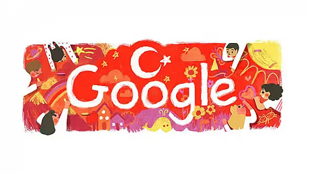 Google'dan 23 Nisan'a özel Doodle... 23 Nisan Ulusal Egemenlik ve Çocuk Bayramı...