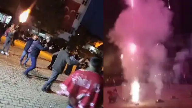 Görüntüler Konya'dan! Asker eğlencesinde ortalık savaş alanına döndü
