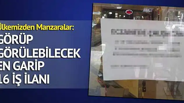 Görüp Görülebilecek En Garip 16 İş İlanı