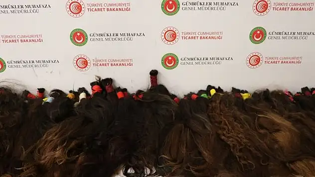 Gümrük Muhafaza ekipleri 1,3 milyon lira değerinde kaçak insan saçı ele geçirdi
