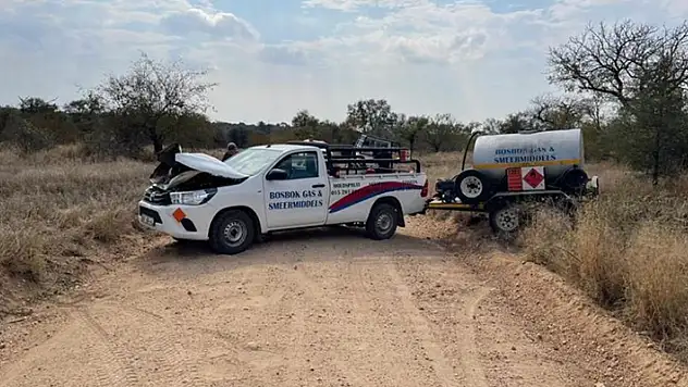 Güney Afrika'da kızgın fil arabayı parçaladı
