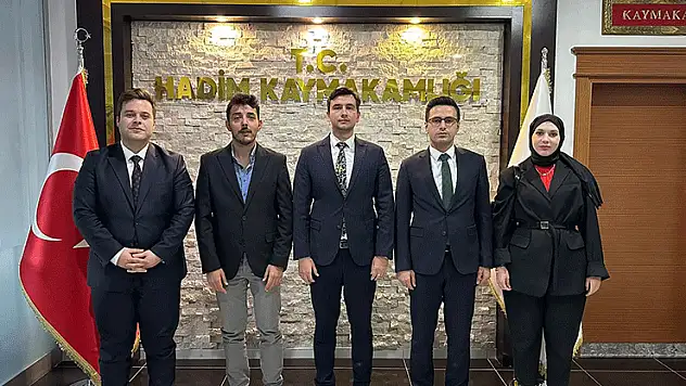Hadim'de Kaymakam Deniz'e Hayırlı Olsun Zİyareti
