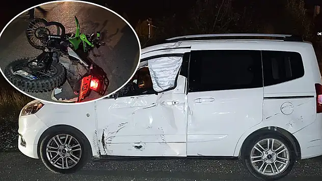 Hafif ticari araçla çarpışan motosikletin sürücüsü öldü!
