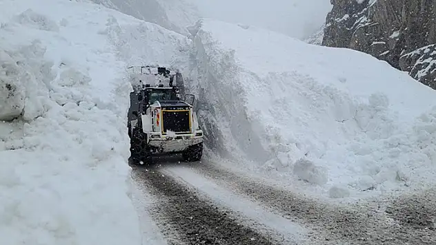 Hakkari'de çığ bölgesindeki çalışmalarda 10 metre yüksekten düşen ekip şefi yaralandı
