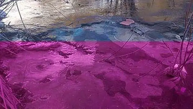 Hakkari'de dereler dondu