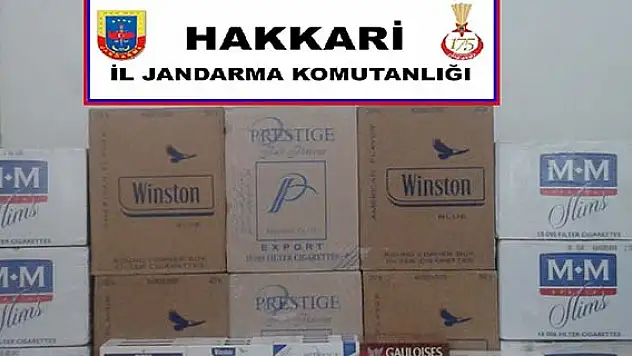 Hakkari'de kaçak sigara ele geçirildi