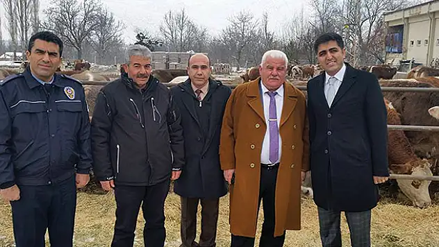 Halkapınar'da gebe düve dağıtımı