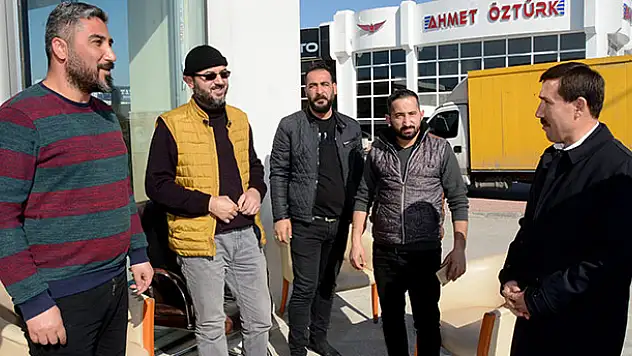 Hasan Kılca'dan oto galericiler esnafına ziyaret