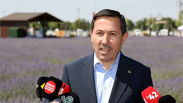 Hasan Kılca, Karatay Lavanta Bahçesi'nde Konya basınıyla buluştu