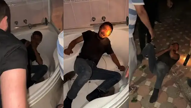 Hasarlı binadan hırsızlık yapan zanlı jakuzide yakalanıp darp edildi
