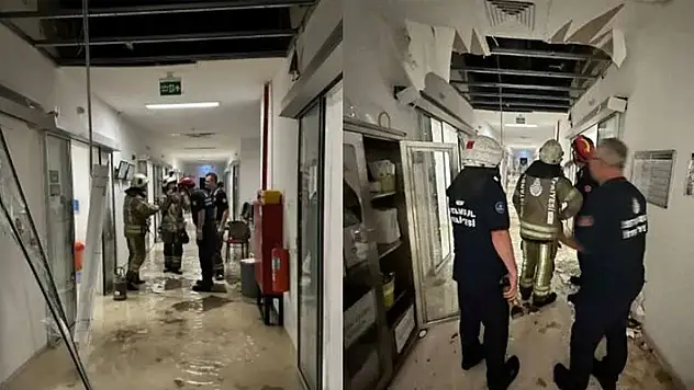Hastanede tavan çökmesi: Nakledilen bebeklerden biri hayatını kaybetti
