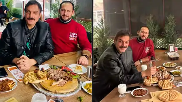 Hastaneden taburcu olan Ufuk Özkan, Konya'da bir tandırcının misafiri oldu