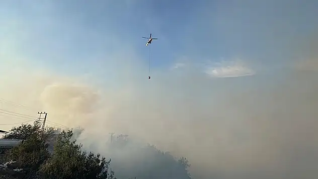 Hatay'da çıkan orman yangını söndürülmeye çalışılıyor