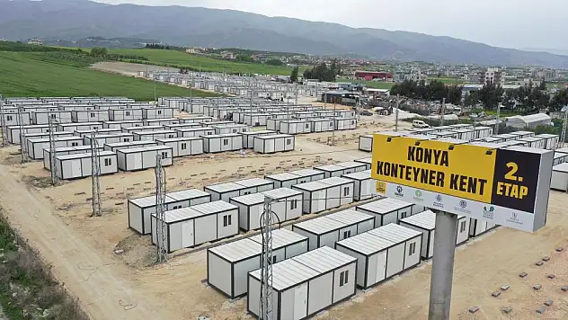 Hatay'daki Konya konteyner kentin ikinci etabı hızla tamamlanıyor
