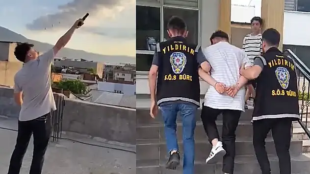Havaya silahla ateş edip, sosyal medyada paylaşan 18 yaşındaki şüpheli yakalandı
