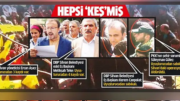 HDP yöneticileri uyuşturucu baronu çıktı