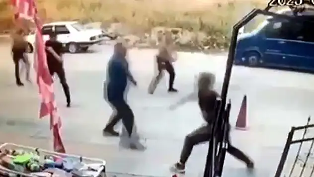 Hırsızlık şüphelisi bacaklarından vurularak yakalandı o anlar kamerada

