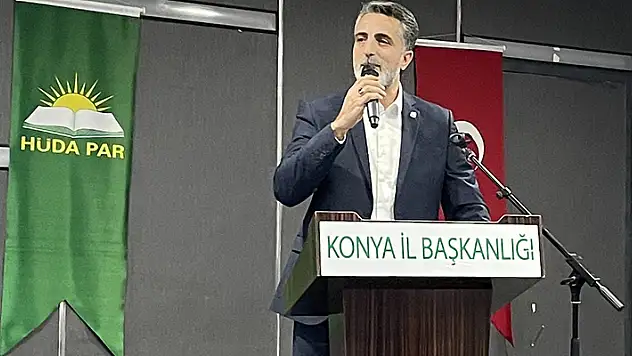 HÜDA PAR Genel Başkan Yardımcısı Emiroğlu, Konya'da partisinin il kongresinde konuştu
