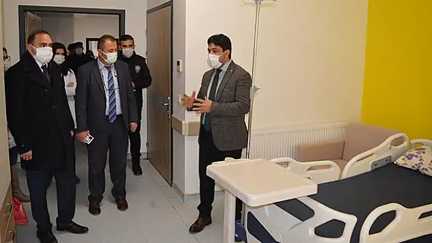 Hüyük Kaymakamı Cüneyt Demirkol'dan hastane ziyareti