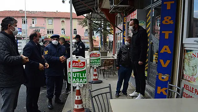 Hüyük'te korona virüs denetimleri