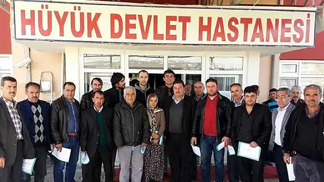 Hüyük'te muhtarlara acil sağlık yardım eğitimi verildi