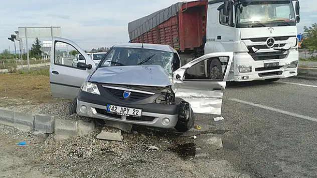 Hüyük'te trafik kazası: 3 yaralı