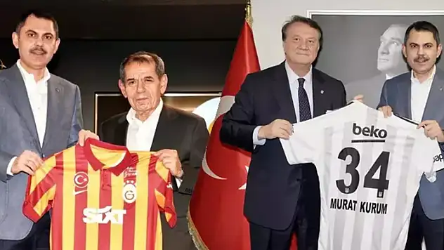 İBB Başkan Adayı Murat Kurum'dan Beşiktaş ve Galatasaray'a ziyaret
