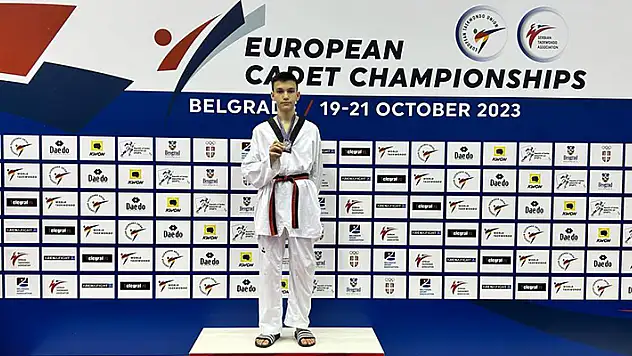 İbrahim Efe Düzel Avrupa ikincisi