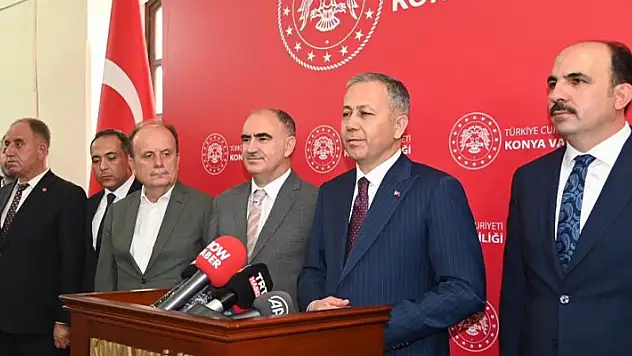 İçişleri Bakanı Yerlikaya memleketi Konya'da