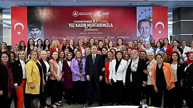 İçişleri Bakanı Yerlikaya, muhtar kadınlarla buluştu
