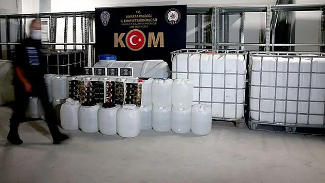 İçişleri Bakanlığı: Bu yıl 1 milyon 20 bin 819 litre kaçak içki ele geçirildi
