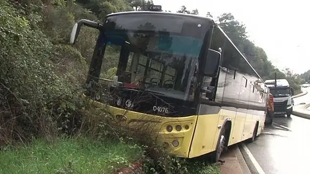 İETT otobüsünün freni patladı! 1 kişi yaralandı 

