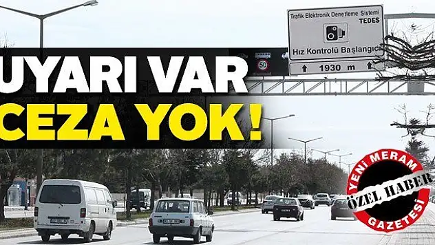 İkaz var ceza yok