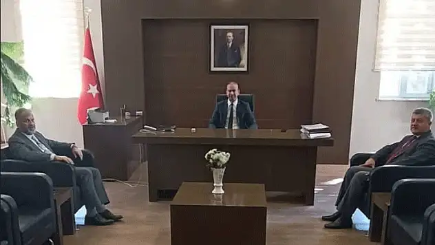 İl Müftüsü Ali Öge'den Kaymakam Mustafa Maslak'a ziyaret