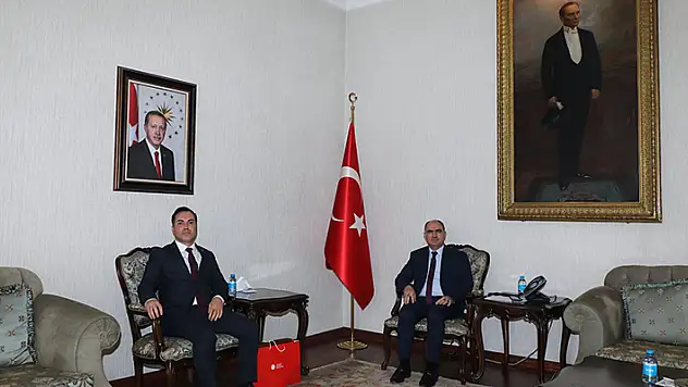 İletişim Başkanlığı Konya Bölge Müdürü Taşkıran'dan Konya Valisi Vahdettin Özkan'a ziyaret