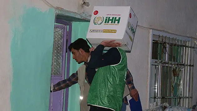Ilgın'da kumanya dağıtımı