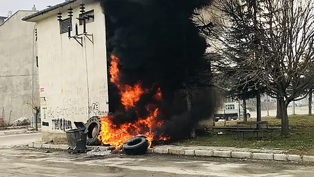 Ilgın'da sanayi sitesinde yangın