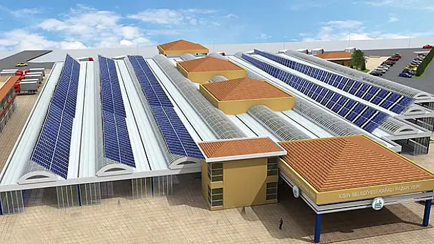 Ilgın Kapalı Sebze Pazarı kendi elektriğini üretecek
