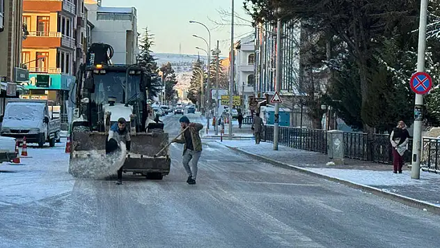 Ilgın'da beyaz bereket etkili oldu, ekipler iş başında
