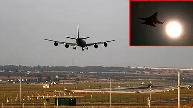 İncirlik Hava Üssü'nde savaş uçağı hareketliliği