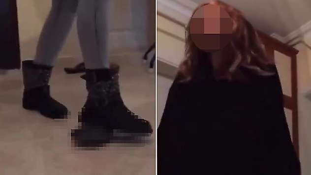 İnfial yaratan görüntüler! Kaplumbağayı katledip 'çok mutluyum' dedi