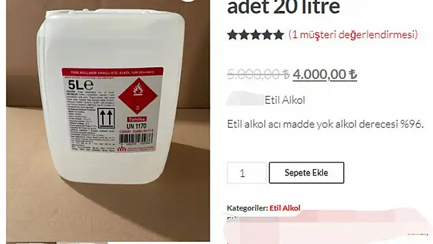 'İnternetten bidonla alınan etil alkolle, pet şişede içki satılıyor'